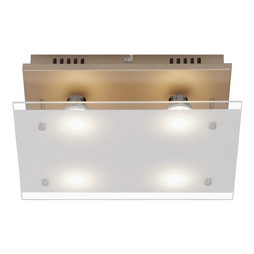 Briloner 3586-047 - Plafonnier LED SMART GOLD 4xGU10/4W/230V