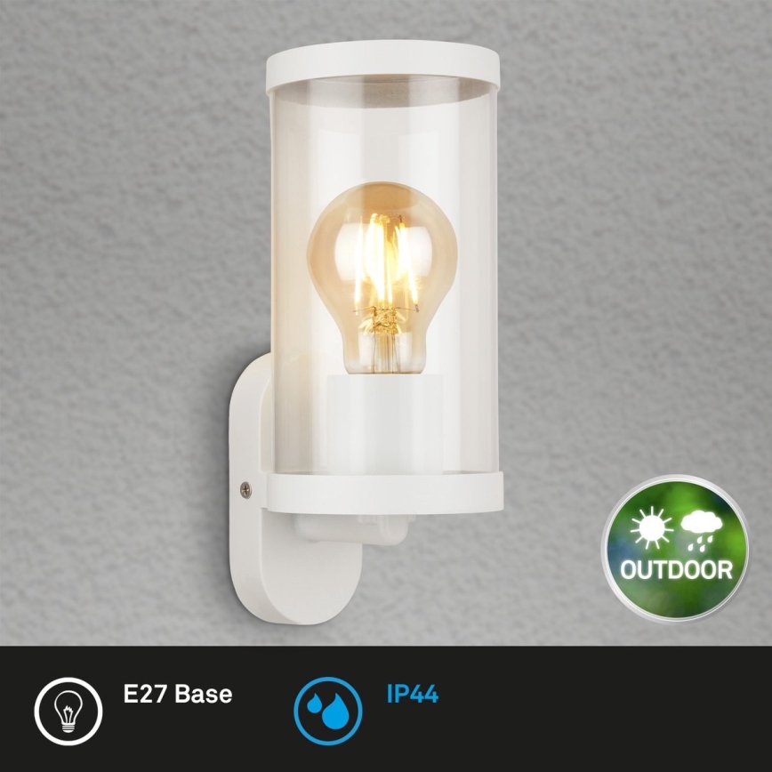Briloner 3600-016 - Wandlamp voor buiten KAIRO 1xE27/12W/230V IP44 wit