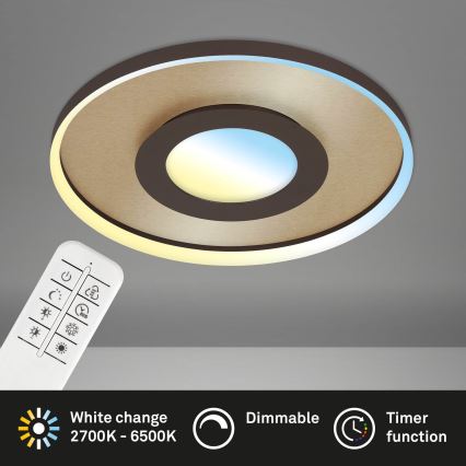 Briloner 3640017 - LED dimbare plafondlamp FRAME LED/25W/230V 2700-6500K + afstandsbediening