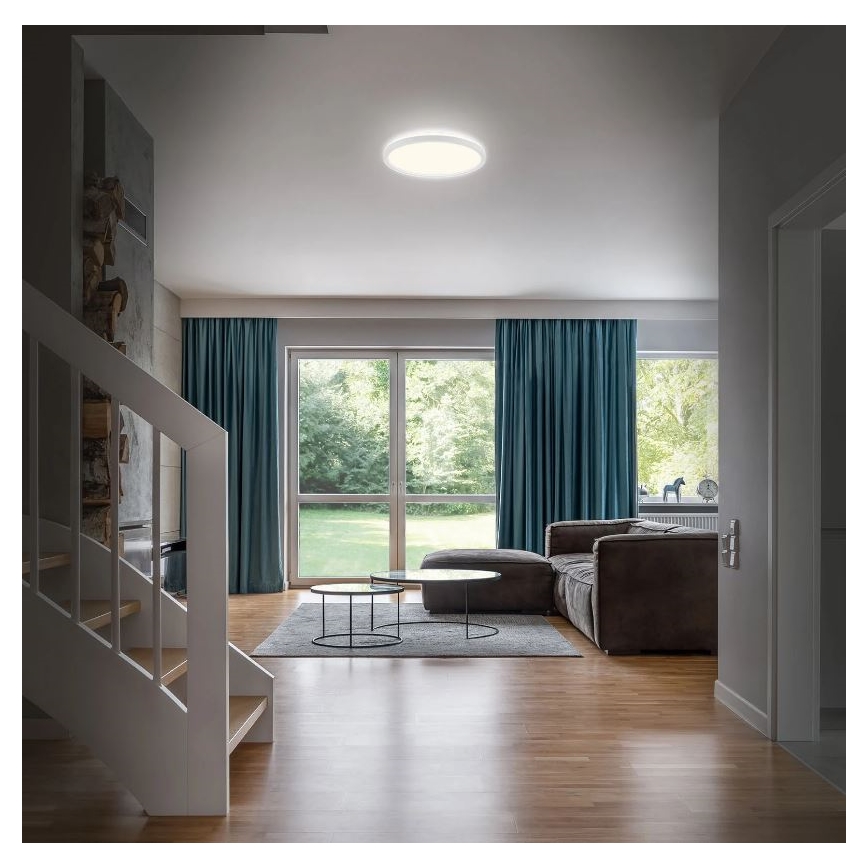 Briloner 3642-416 - Plafonnier LED salle de bain SLIM LED/19W/230V IP44 blanc