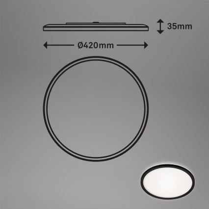 Briloner 3643-415 - Plafonnier salle de bain LED/22W/230V IP44 4000K
