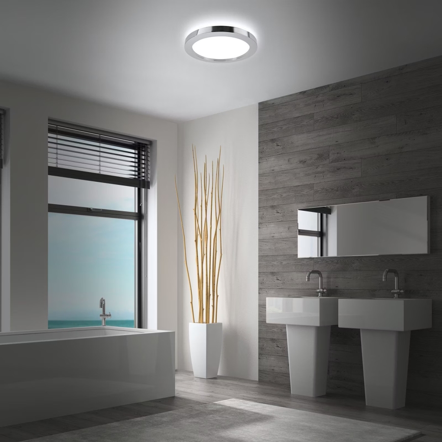 Briloner 3673-018 - Plafonnier salle de bain SPLASH LED/28W/230V d. 41 cm