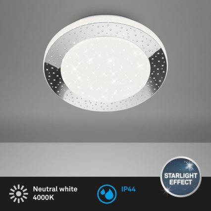 Briloner 3693-018 - Plafonnier salle de bain LED/15W/230V IP44 4000K