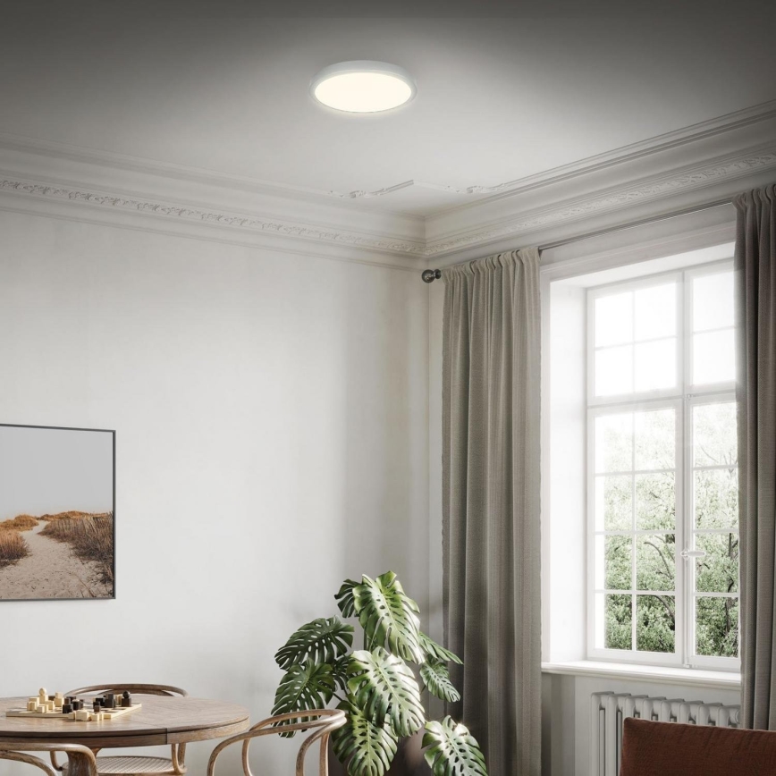 Briloner 3700-014 - LED Plafondlamp RUNA LED/16W/230V 3000K diameter 28 cm zilver