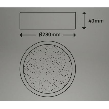 Briloner 3701-015 - Dimbare LED Plafondlamp RUNA LED/18W/230V 2700-6500K + afstandsbediening