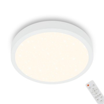 Briloner 3701-016 - Plafonnier à intensité variable RUNA LED/18W/230V 2700-6500K blanc + télécommande