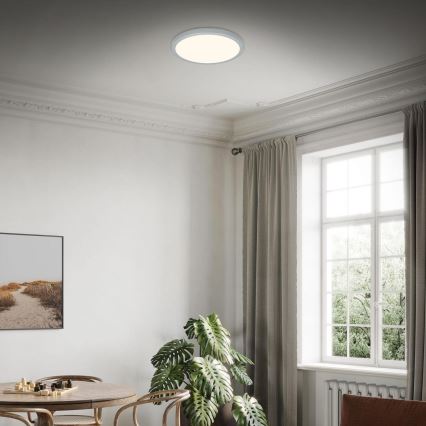 Briloner 3703-014 - LED Plafondlamp RUNA LED/24W/230V 3000K diameter 38 cm zilver