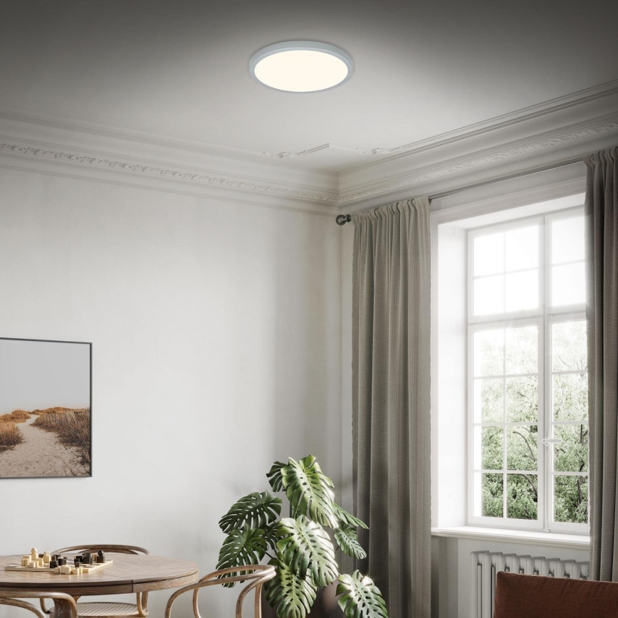 Briloner 3703-014 - LED Plafondlamp RUNA LED/24W/230V 3000K diameter 38 cm zilver