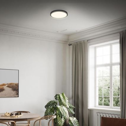 Briloner 3703-015 - LED Plafondlamp RUNA LED/24W/230V 3000K diameter 38 cm zwart