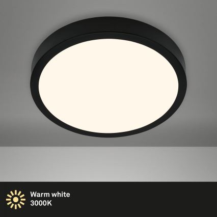 Briloner 3703-015 - LED Plafondlamp RUNA LED/24W/230V 3000K diameter 38 cm zwart