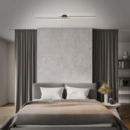 Briloner 3717-025 - LED Bevestigde Hanglamp REY 2xLED/12W/230V zwart