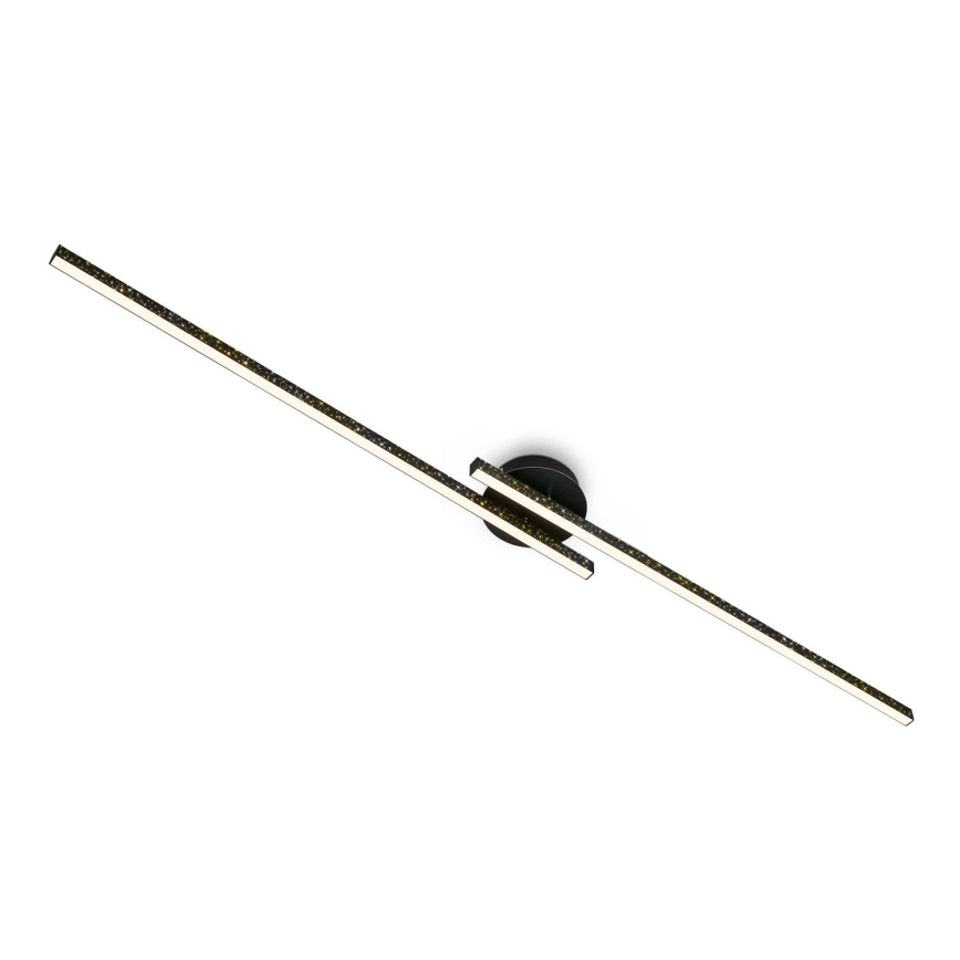 Briloner 3717-025 - Plafonnier LED REY 2xLED/12W/230V noir