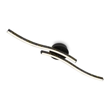Briloner 3718-025 - LED Bevestigde Hanglamp REY 2xLED/6W/230V zwart