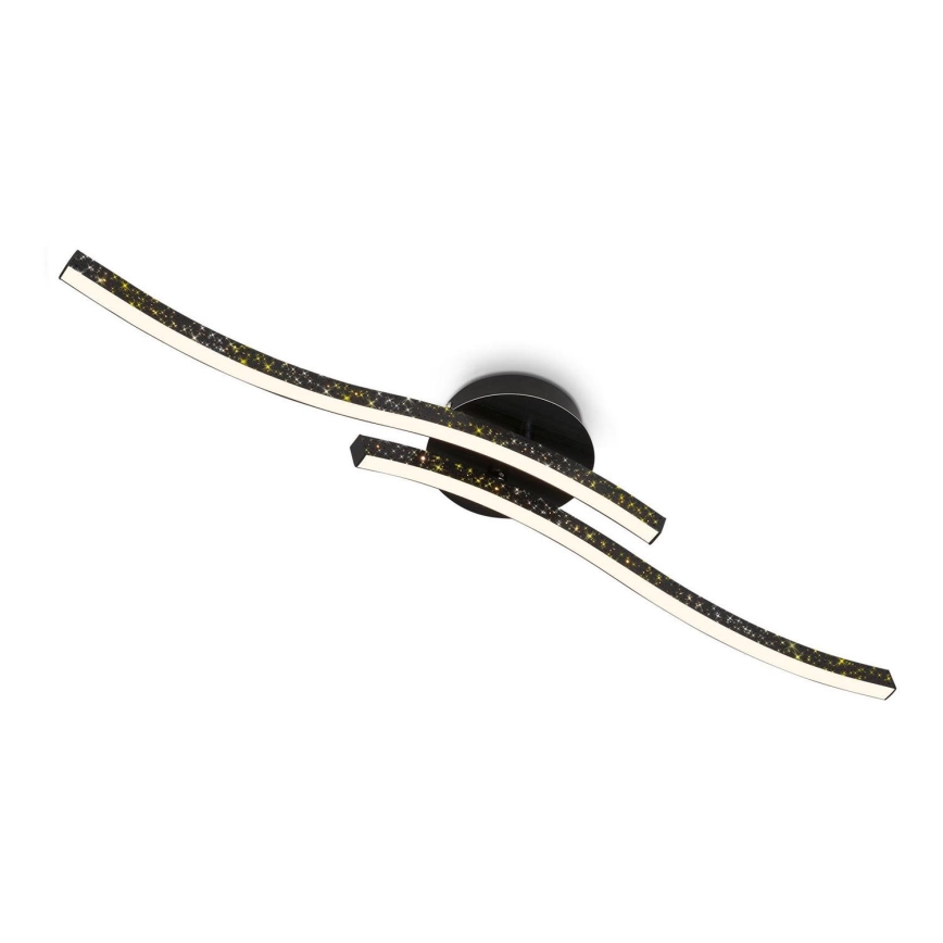 Briloner 3718-025 - LED Bevestigde Hanglamp REY 2xLED/6W/230V zwart
