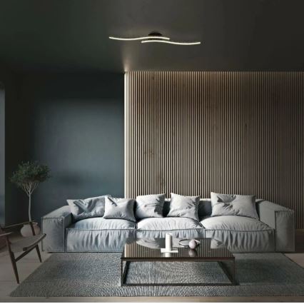 Briloner 3718-025 - LED Bevestigde Hanglamp REY 2xLED/6W/230V zwart