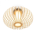 Briloner 3759011 - Plafonnier 1xE27/10W/230V d. 40 cm bambou