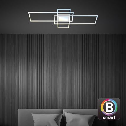 Briloner 3812019 - LED-dimbare plafondlamp RAM LED/56W/230V Wi-Fi Tuya 111x42 cm + afstandsbediening