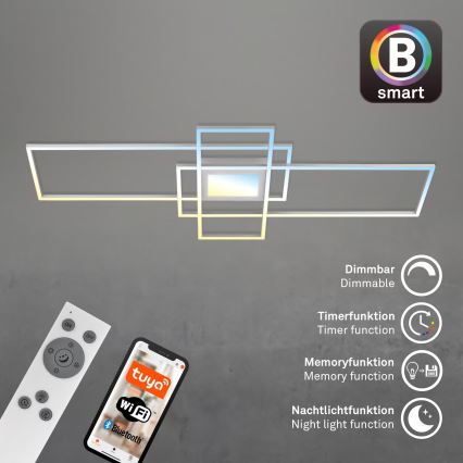 Briloner 3812019 - LED-dimbare plafondlamp RAM LED/56W/230V Wi-Fi Tuya 111x42 cm + afstandsbediening