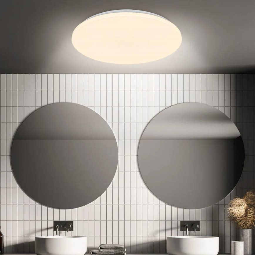 Briloner 3828-016 - LED plafondlamp voor badkamer met bewegingssensor WALK LED/24W/230V IP54 Ø 35 cm wit