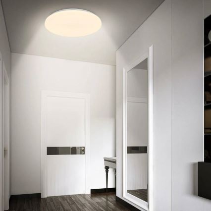 Briloner 3828-016 - LED plafondlamp voor badkamer met bewegingssensor WALK LED/24W/230V IP54 Ø 35 cm wit