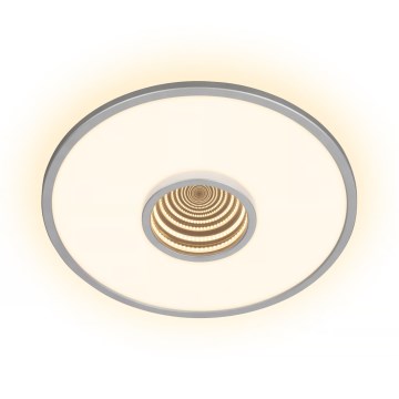 Briloner 3847014 - LED-plafondlamp TORO LED/18W/230V Ø 42 cm mat chroom