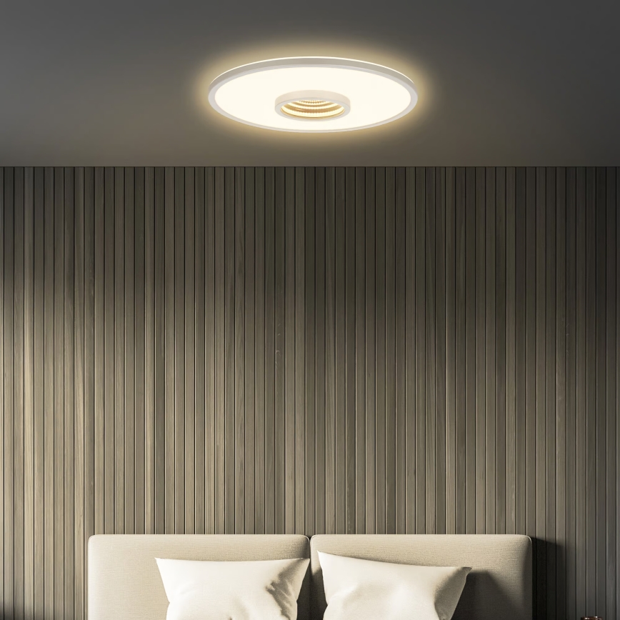 Briloner 3847014 - LED-plafondlamp TORO LED/18W/230V Ø 42 cm mat chroom