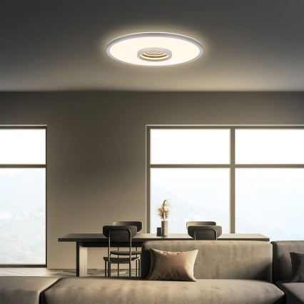 Briloner 3847014 - LED-plafondlamp TORO LED/18W/230V Ø 42 cm mat chroom