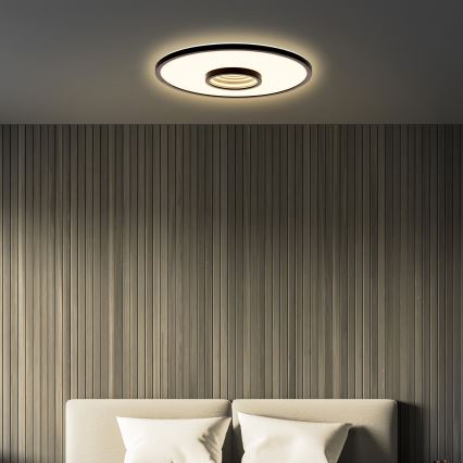 Briloner 3847015 - Plafonnier LED TORO 18 W / 230 V, Ø 42 cm, noir