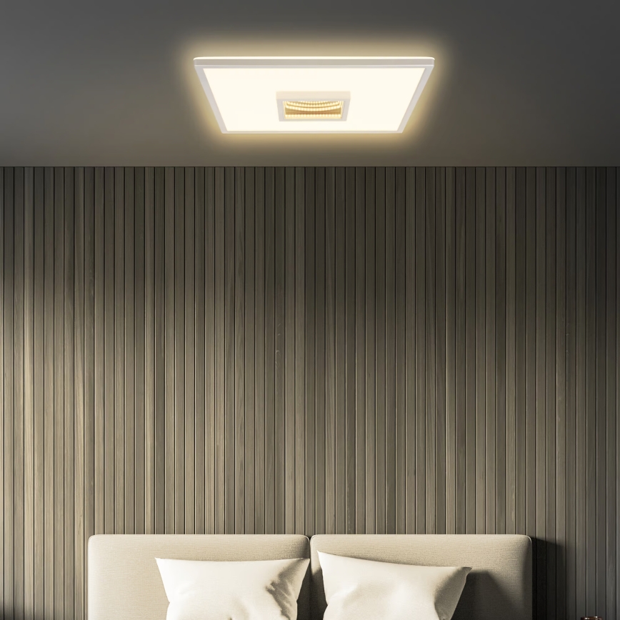 Briloner 3848014 - LED plafondlamp TORO LED/18W/230V 42x42 cm mat chroom