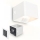 Briloner 3879016 - Applique murale LED rechargeable BORRA avec capteur, 1,5 W / 5 V, 3600 mAh, blanche