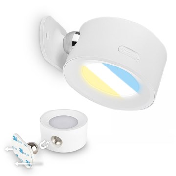 Briloner 3896016 - Applique murale LED rechargeable et dimmable TARI LED/1,6W/5V 1500 mAh, blanche