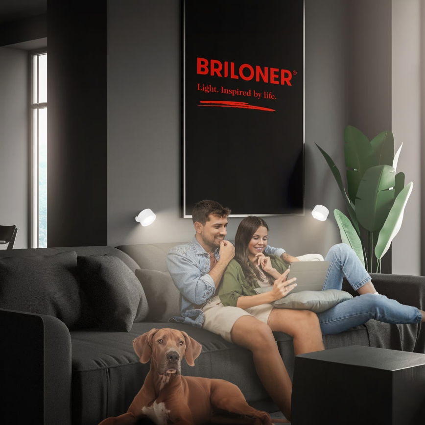 Briloner 3896016 - Applique murale LED rechargeable et dimmable TARI LED/1,6W/5V 1500 mAh, blanche