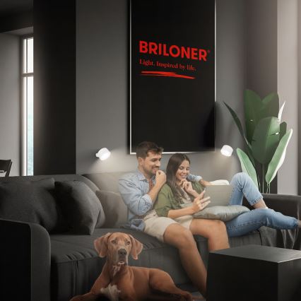 Briloner 3896016 - Dimbare oplaadbare wandlamp TARI LED/1,6W/5V 1500 mAh wit