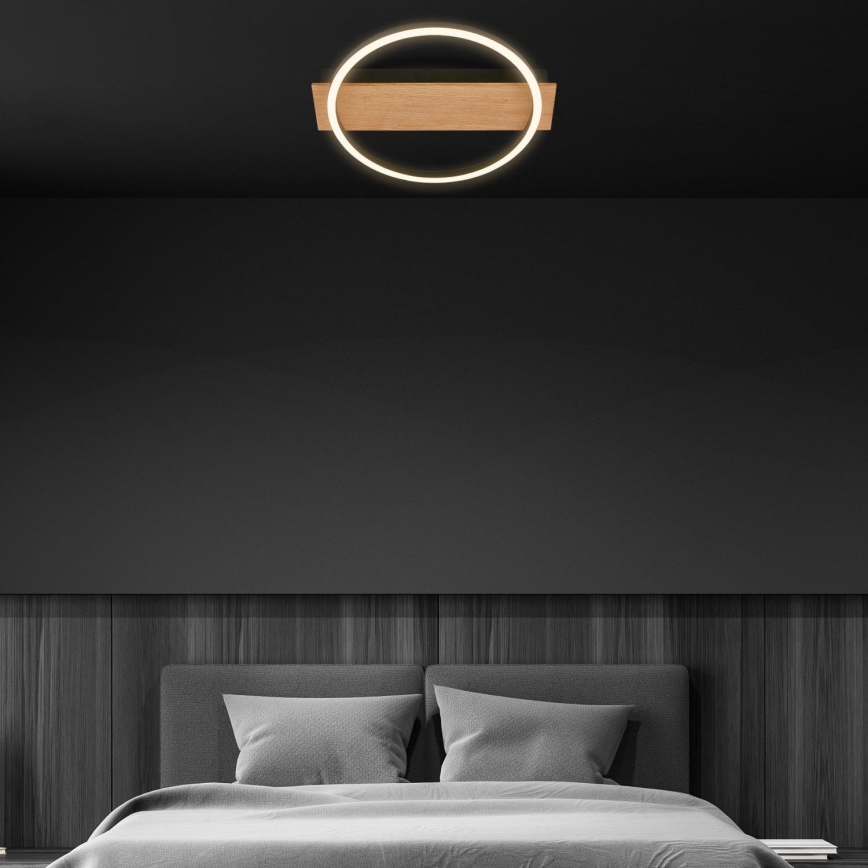 Briloner 3908-014 - Plafonnier LED KADA LED/14W/230V Ø 30 cm noir/marron