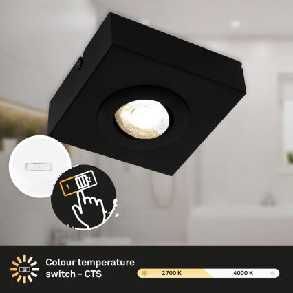 Briloner 3996015 - LED spot CTS LED/4W/230V 2700/4000K zwart