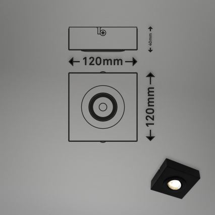 Briloner 3996015 - LED spot CTS LED/4W/230V 2700/4000K zwart