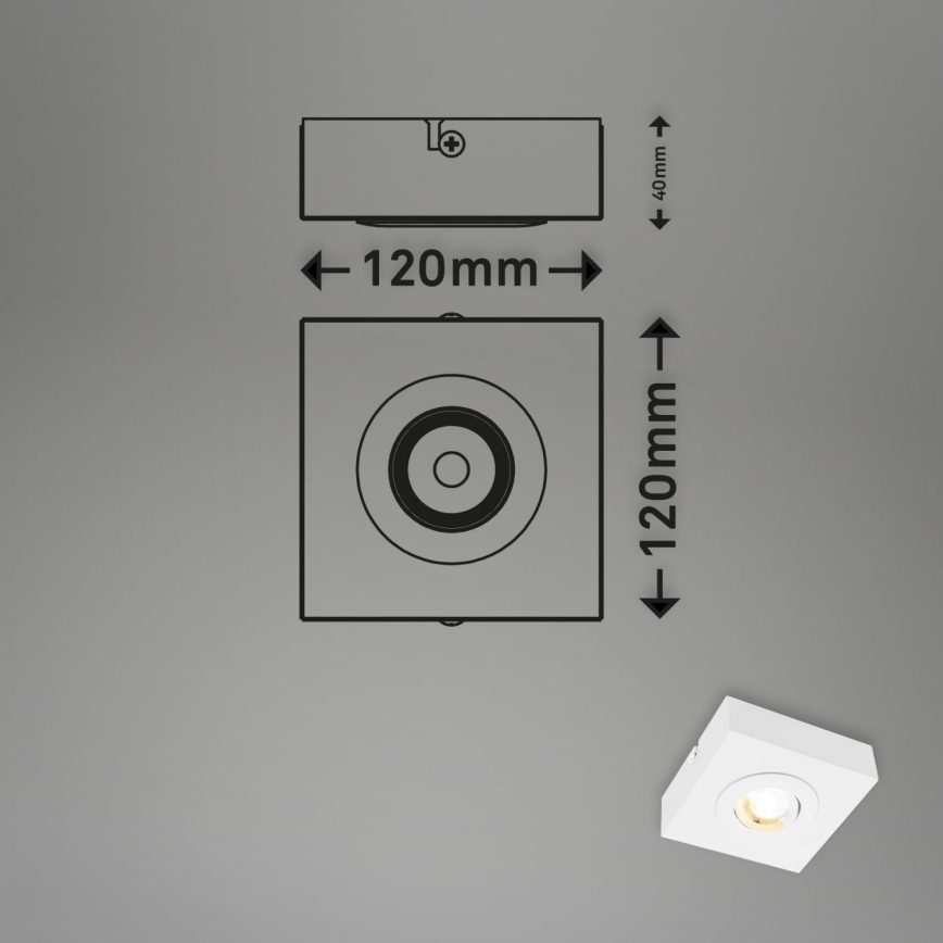Briloner 3996016 - LED spot CTS LED/4W/230V 2700/4000K wit