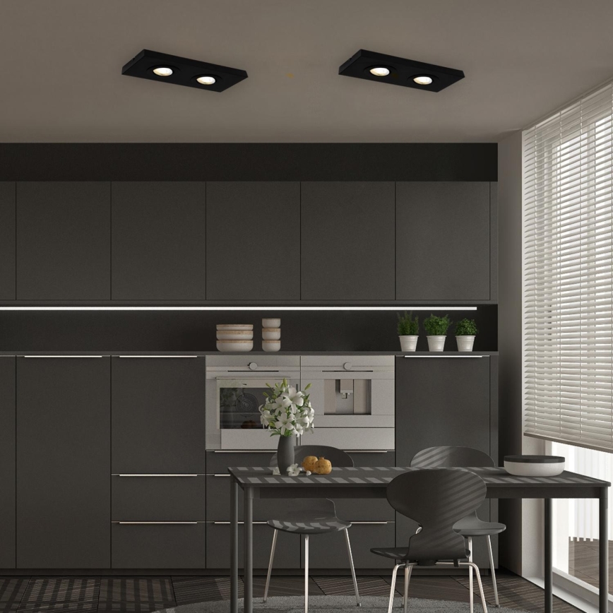 Briloner 3996025 - LED spot CTS 2xLED/4W/230V 2700/4000K zwart