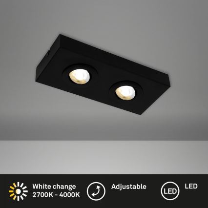 Briloner 3996025 - Spot CTS 2xLED/4W/230V 2700/4000K noir