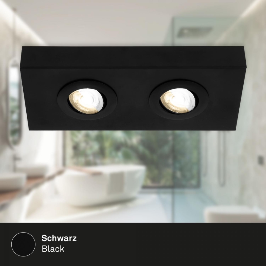 Briloner 3996025 - Spot CTS 2xLED/4W/230V 2700/4000K noir