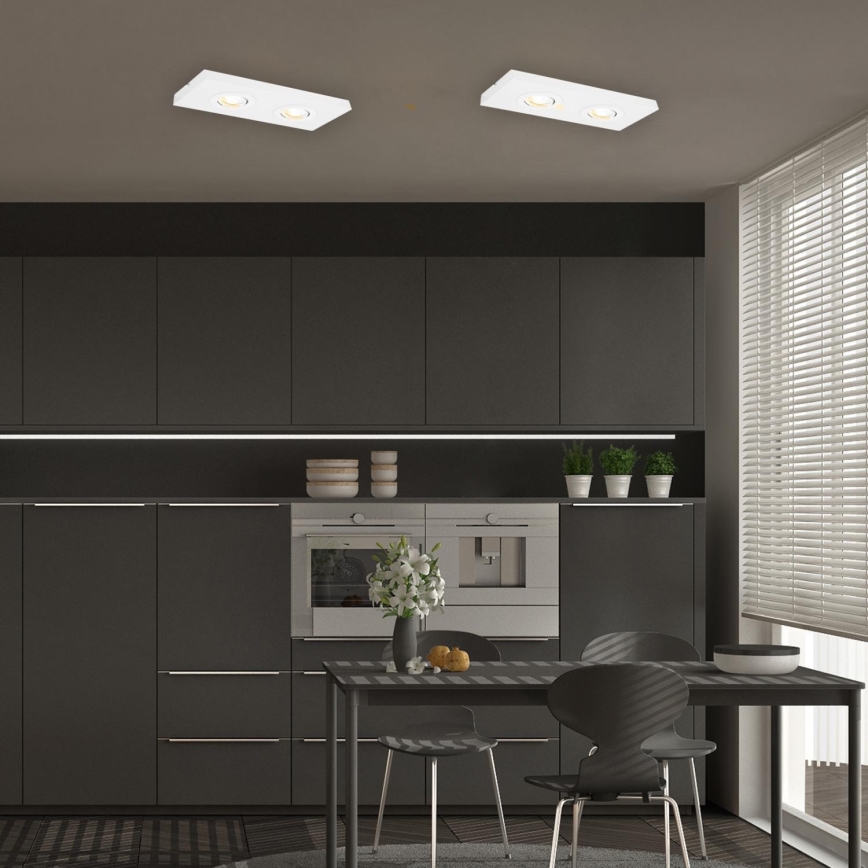 Briloner 3996026 - Spot CTS 2xLED/4W/230V 2700/4000K blanc