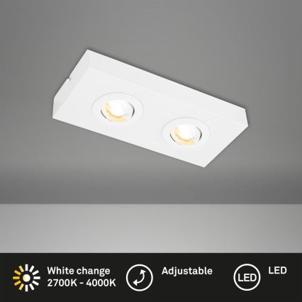 Briloner 3996026 - Spot CTS 2xLED/4W/230V 2700/4000K blanc