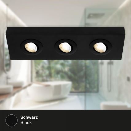 Briloner 3996035 - LED spot CTS 3xLED/4W/230V 2700/4000K zwart