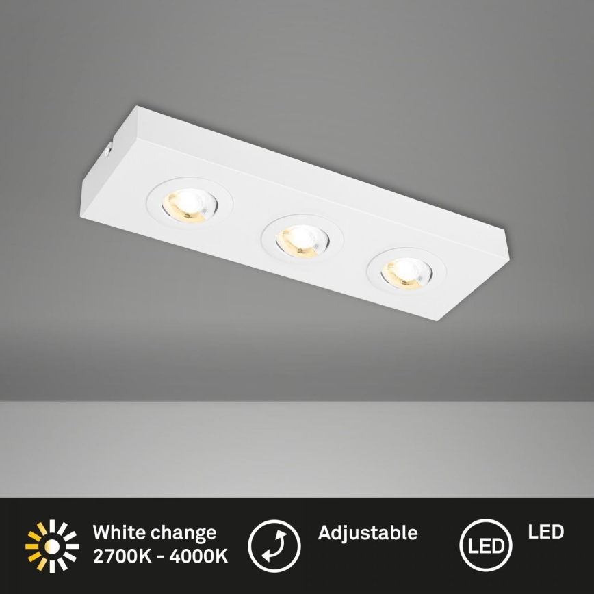 Briloner 3996036 - LED spot CTS 3xLED/4W/230V 2700/4000K wit