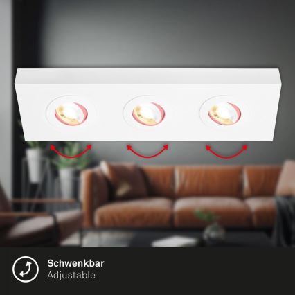 Briloner 3996036 - LED spot CTS 3xLED/4W/230V 2700/4000K wit