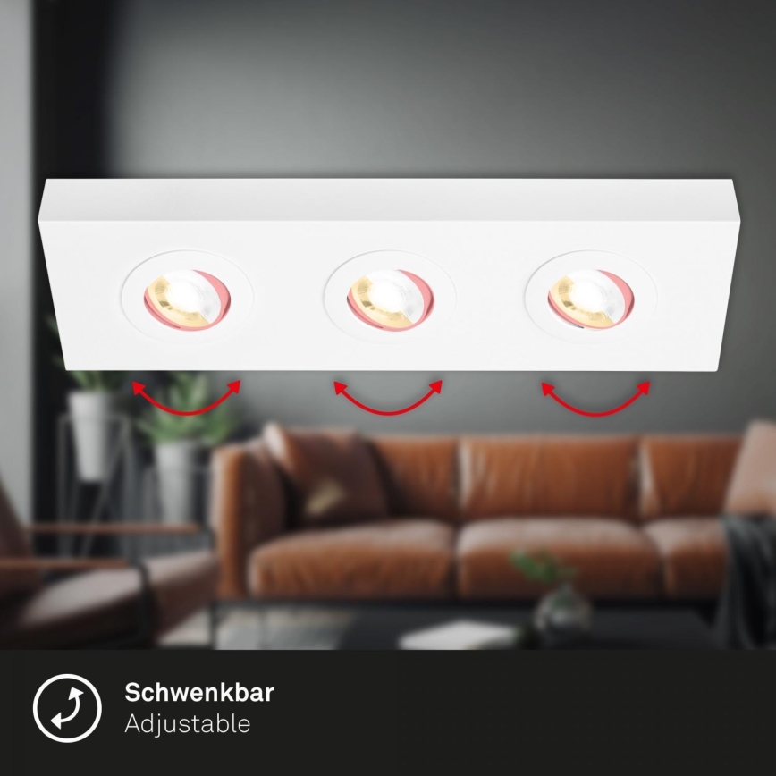 Briloner 3996036 - LED spot CTS 3xLED/4W/230V 2700/4000K wit