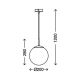 Briloner 4010-017 - Suspension fil 1xE27/40W/230V
