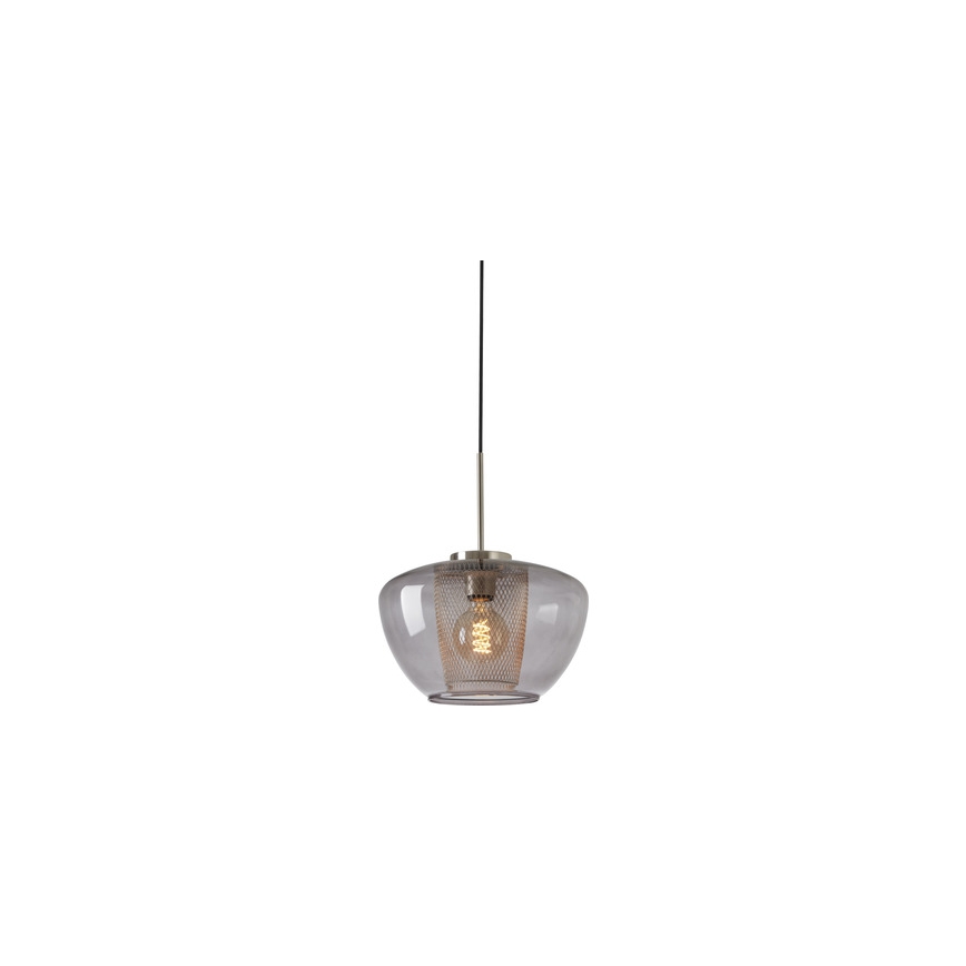 Briloner 4016-014 - Hanglamp met kabel SEVENTIES 1xE27/40W/230V rookgrijs