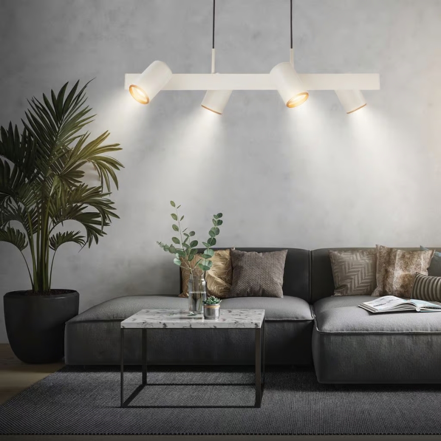 Briloner 4058044 - Suspension sur câble ERA 4xGU10/10W/230V crème