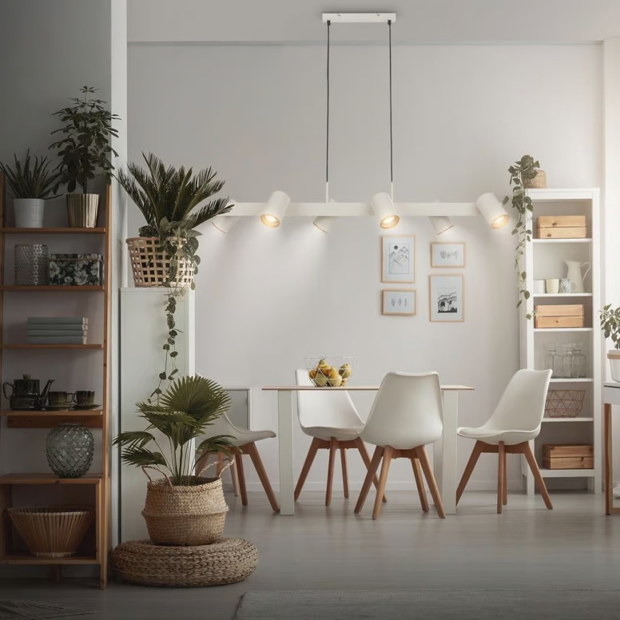 Briloner 4058064 - Hanglamp ERA met kabel 6xGU10/10W/230V crème